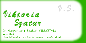 viktoria szatur business card